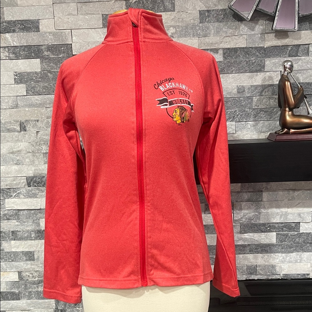 NHL Blackhawks Hockey Sweater ZIP Up Women’s Size S